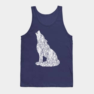 Abstract Wolf Tank Top